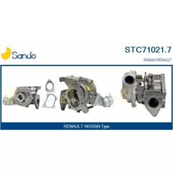 Turbocompresseur, suralimentation SANDO STC71021.7