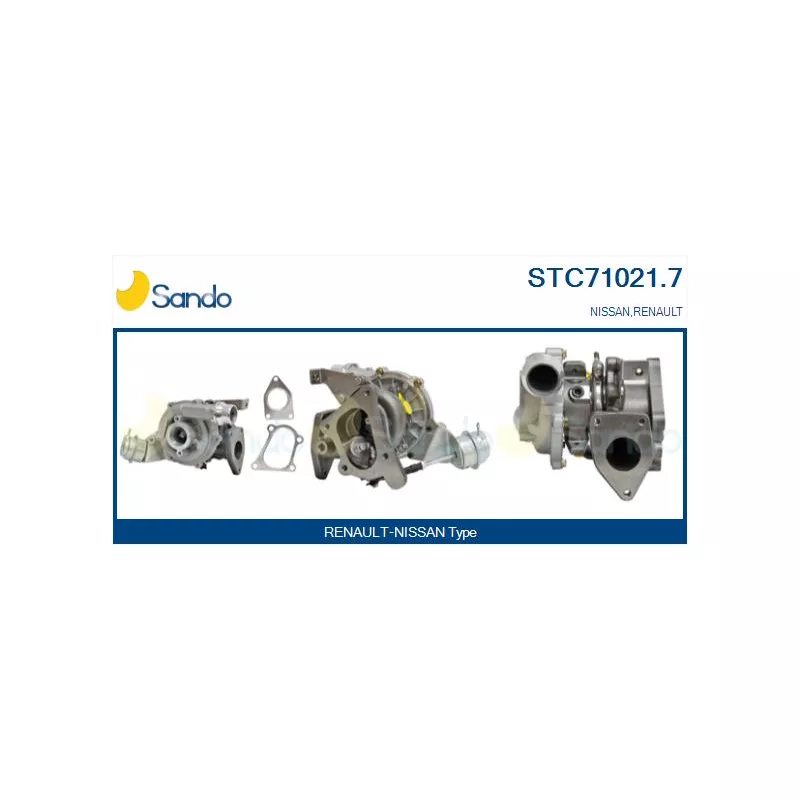 Turbocompresseur, suralimentation SANDO STC71021.7