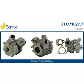 Turbocompresseur, suralimentation SANDO STC71027.7