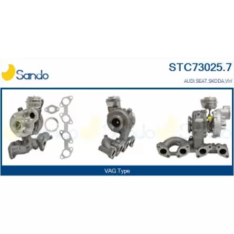 Turbocompresseur, suralimentation SANDO STC73025.7