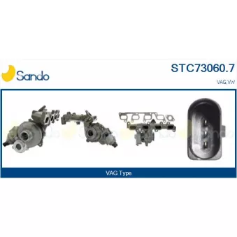 Turbocompresseur, suralimentation SANDO STC73060.7