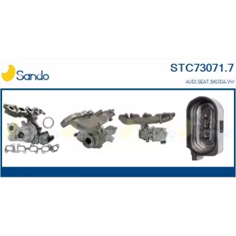 Turbocompresseur, suralimentation SANDO STC73071.7