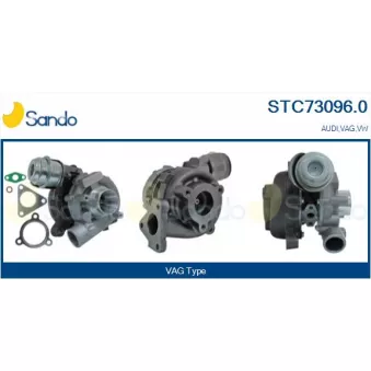 Turbocompresseur, suralimentation SANDO STC73096.0