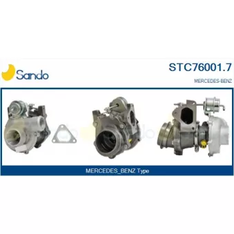 Turbocompresseur, suralimentation SANDO STC76001.7