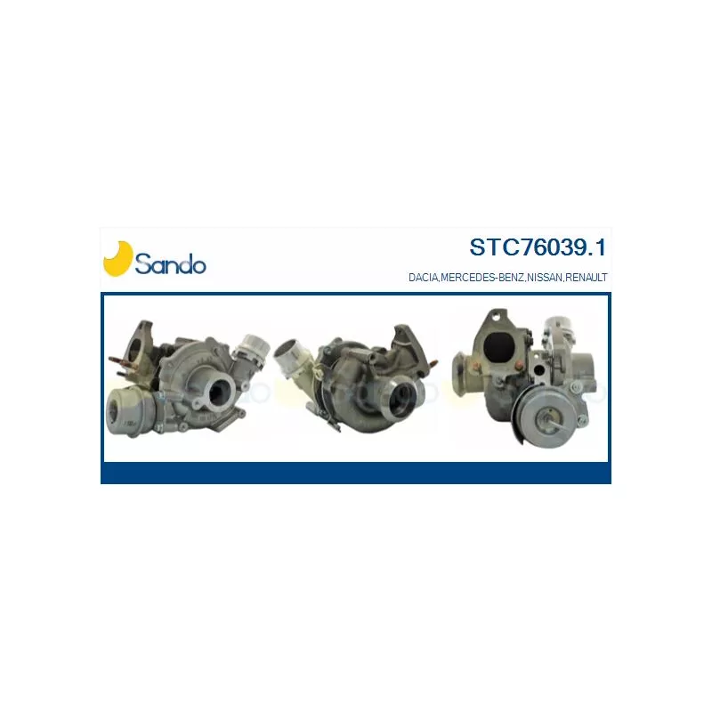 Turbocompresseur, suralimentation SANDO STC76039.1