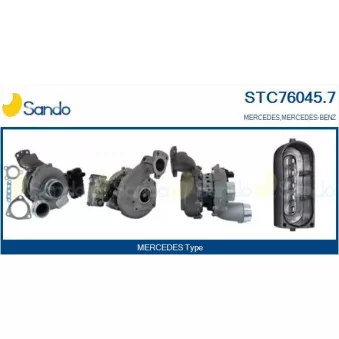 Turbocompresseur, suralimentation SANDO STC76045.7