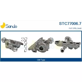 Turbocompresseur, suralimentation SANDO STC77006.7