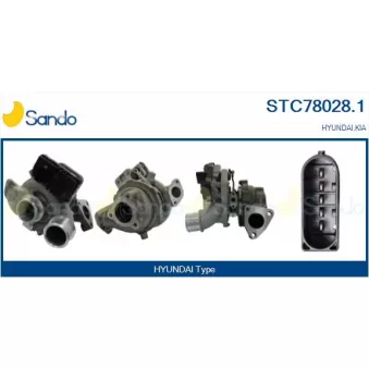 Turbocompresseur, suralimentation SANDO STC78028.1