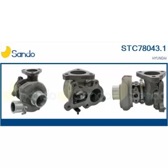 Turbocompresseur, suralimentation SANDO STC78043.1