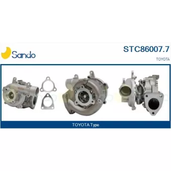 Turbocompresseur, suralimentation SANDO STC86007.7