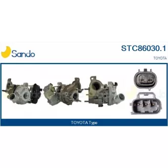 Turbocompresseur, suralimentation SANDO STC86030.1