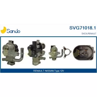 Vanne EGR SANDO SVG71018.1