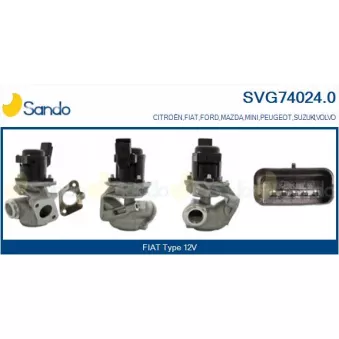 Vanne EGR SANDO SVG74024.0