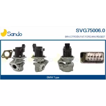 Vanne EGR SANDO SVG75006.0