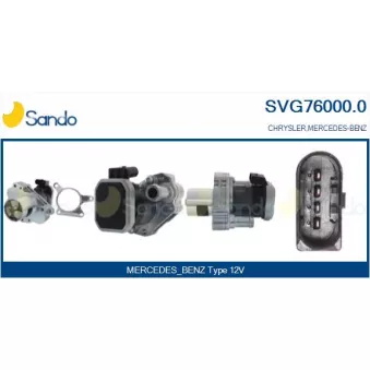 Vanne EGR SANDO SVG76000.0