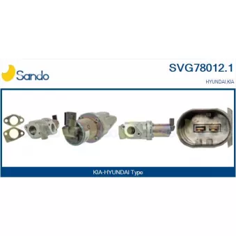 Vanne EGR SANDO SVG78012.1