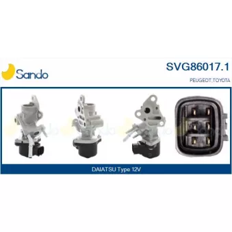 Vanne EGR SANDO SVG86017.1