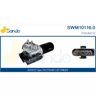 Moteur d'essuie-glace SANDO SWM10116.0