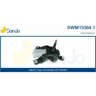 Moteur d'essuie-glace SANDO SWM15364.1