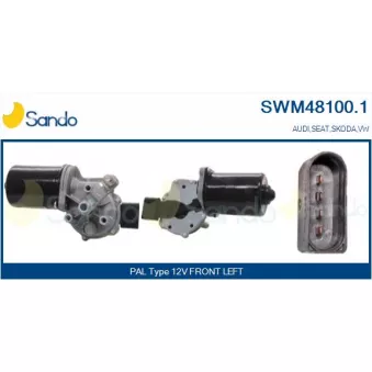 Moteur d'essuie-glace SANDO SWM48100.1