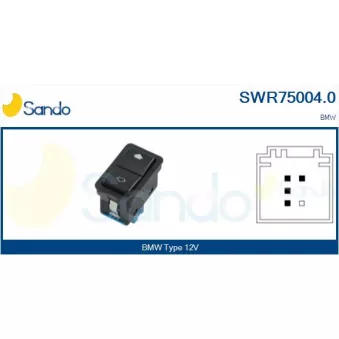 Interrupteur, lève-vitre SANDO SWR75004.0