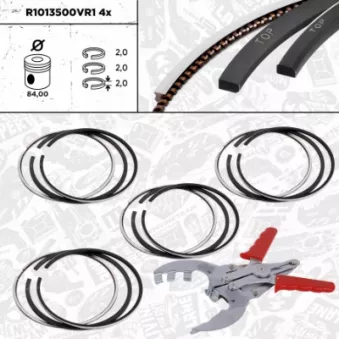 Jeu de segments de pistons ET ENGINETEAM R1013500VR1