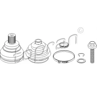 Jeu de joints, arbre de transmission TOPRAN 104 332