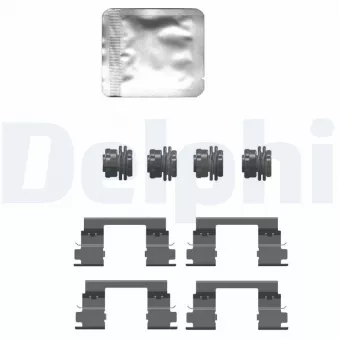 Kit d'accessoires, plaquette de frein à disque DELPHI LX0747