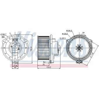 Pulseur d'air habitacle NISSENS