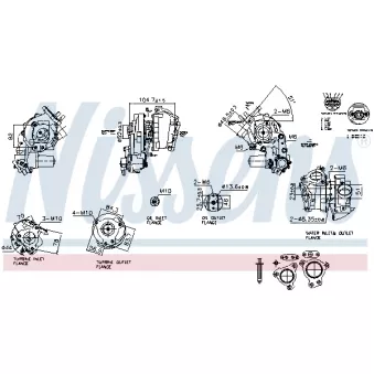 Turbocompresseur, suralimentation NISSENS 93770