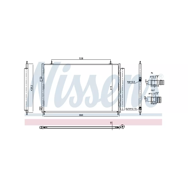 Condenseur, climatisation NISSENS 940961