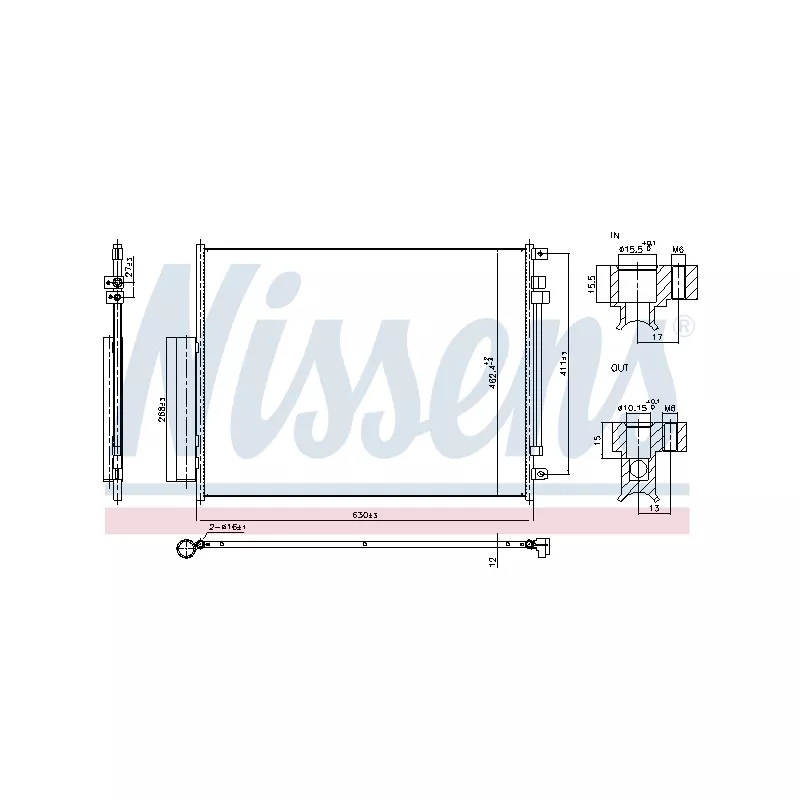 Condenseur, climatisation NISSENS 940972