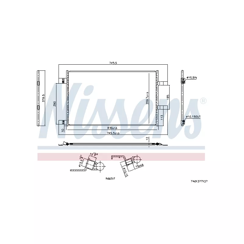 Condenseur, climatisation NISSENS 940973