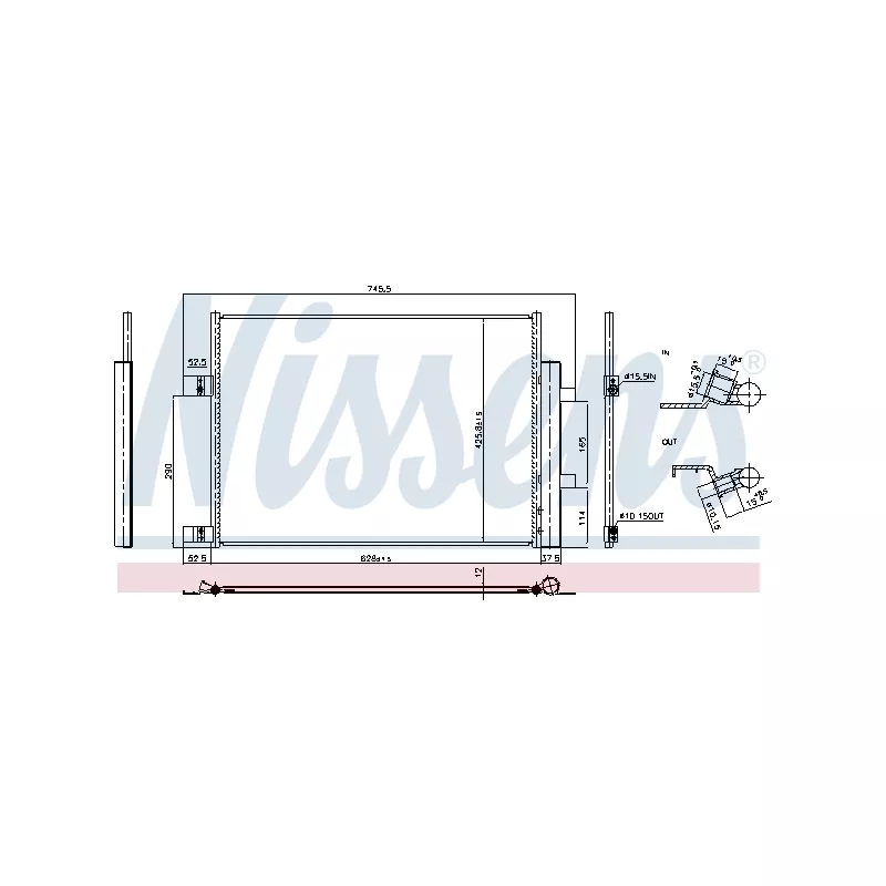 Condenseur, climatisation NISSENS 941008