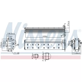 Intercooler, échangeur NISSENS