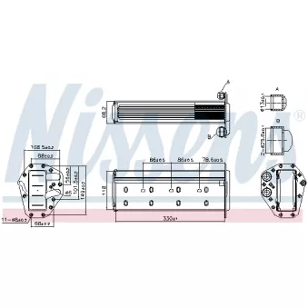 Intercooler, échangeur NISSENS 961447