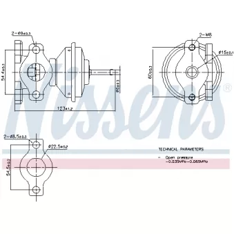 Vanne EGR NISSENS 98471