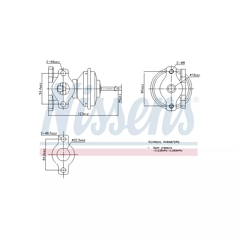 Vanne EGR NISSENS 98471