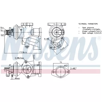 Vanne EGR NISSENS 98475