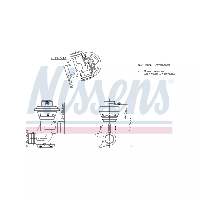 Vanne EGR NISSENS 98496