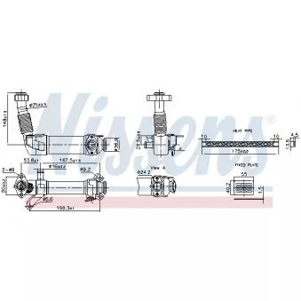 Radiateur, réaspiration des gaz d'échappement NISSENS 989280