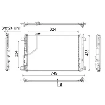 Condenseur, climatisation MAHLE AC 786 000P