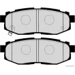 Jeu de 4 plaquettes de frein arrière HERTH+BUSS JAKOPARTS J3617007 - Visuel 2