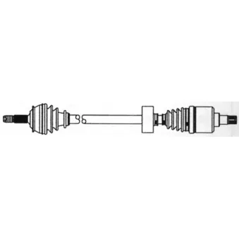 Arbre de transmission avant droit CEVAM 7594