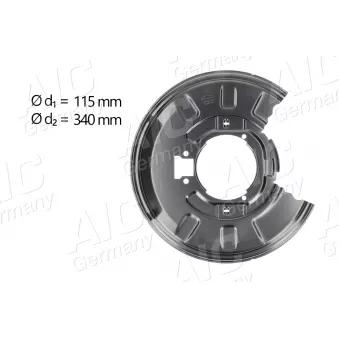 Déflecteur, disque de frein arrière gauche AIC 55910