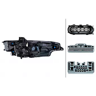 Projecteur principal HELLA 1EX 013 508-911