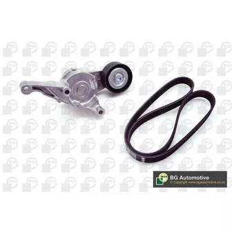 Jeu de courroies trapézoïdales à nervures BGA DB9601K