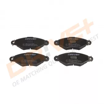 Jeu de 4 plaquettes de frein avant Dr!ve+