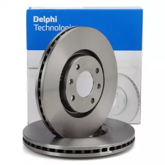 Jeu de 2 disques de frein avant DELPHI