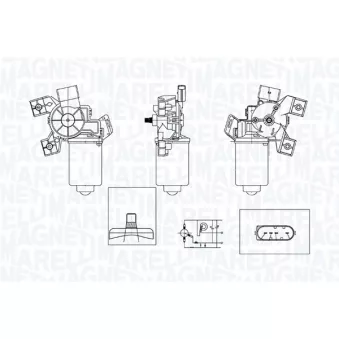 Moteur d'essuie-glace MAGNETI MARELLI 064371200010